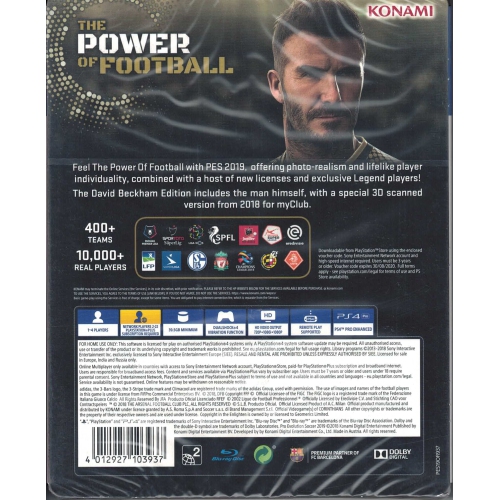 PES Pro Evolution Soccer 2019 - David Beckham Limited Special Edition SteelBook [PlayStation 4]