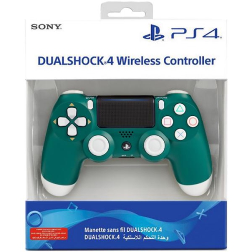 green playstation 4 controller