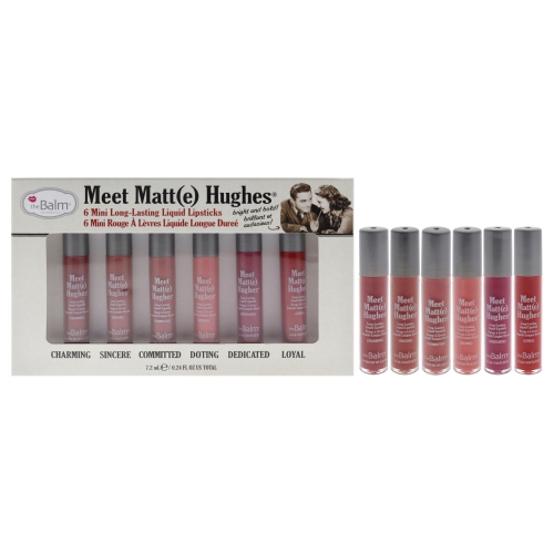 theBalm Meet Matt(e) Hughes Set of 6 Mini Long-Lasting Liquid Lipsticks