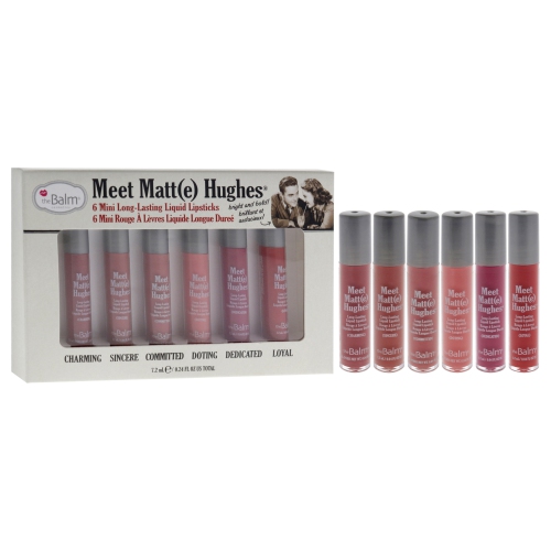 theBalm Meet Matt(e) Hughes Set of 6 Mini Long-Lasting Liquid Lipsticks