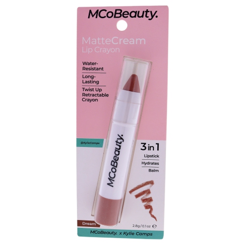 Matte Cream Lip Crayon - Dream by MCoBeauty for Women - 0.09 oz Lipstick
