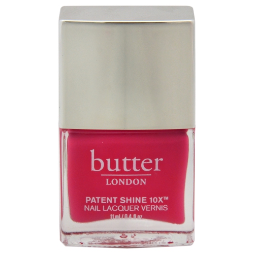 Patent Shine 10X Nail Lacquer - Flusher Blusher by Butter London for Women - 0.4 oz Nail Lacquer