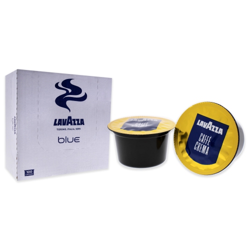 Blue Coffe Cream Roast Ground Coffee Pods by Lavazza for - 100 Pods Coffee