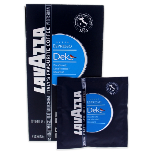 Dek Espresso Decaffeinated Roast Ground Coffee by Lavazza for - 6 x 4.4 oz Coffee