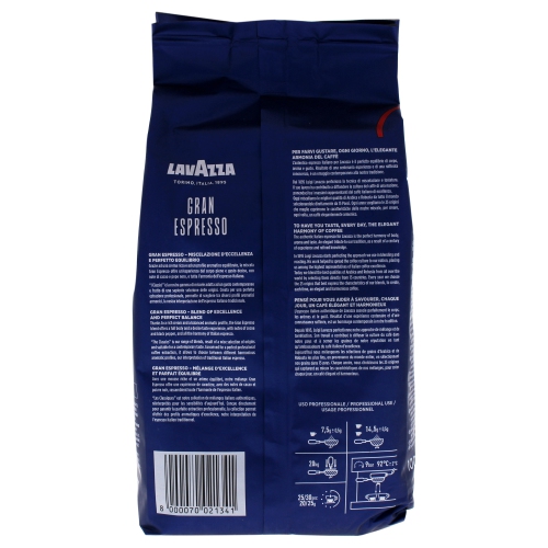 Gran Espresso Roast Whole Bean Coffee by Lavazza for - 35.2 oz Coffee