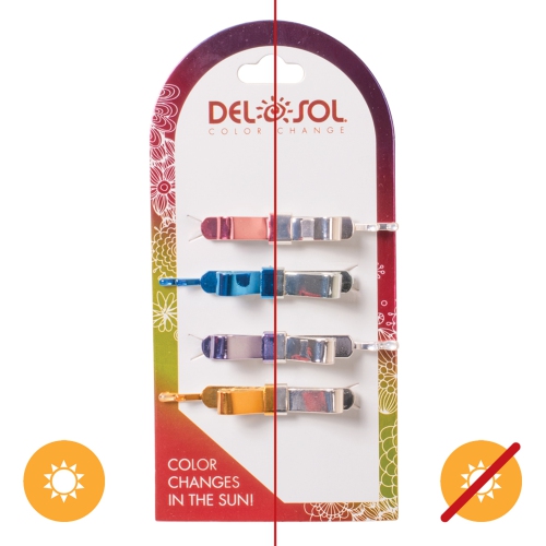 Color-Changing Hair Pins - Bow by DelSol for Women - 1 Pc Hair Clips