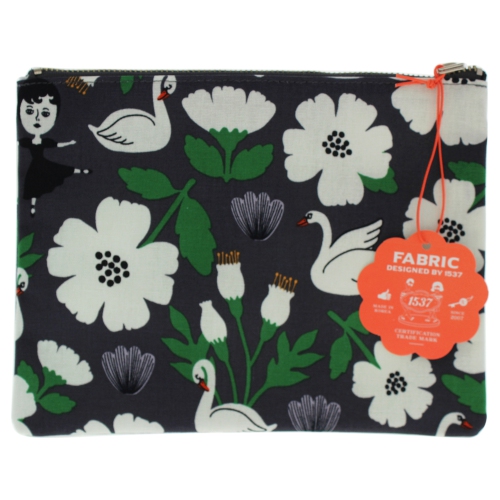 OOH LALA  Aurore And Swan Coated Pouch By for Women - 1 PC Pouch In Multicolor