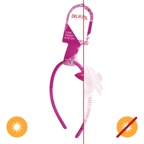 Color-Changing Headband - Plumeria by DelSol for Women - 1 Pc Hair Band