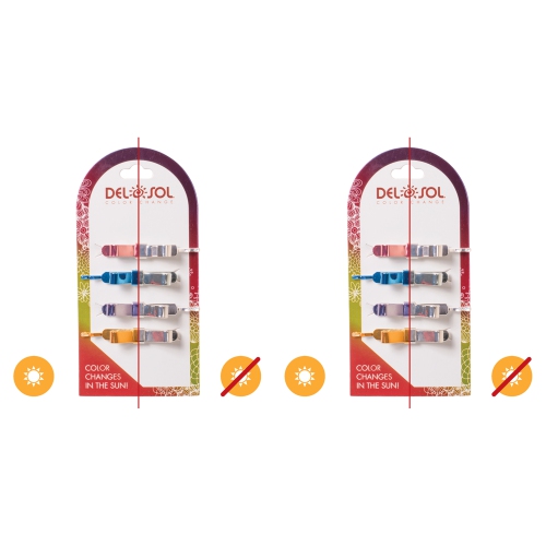 Color-Changing Hair Pins - Bow by DelSol for Women - 1 Pc Hair Clips - Pack of 2