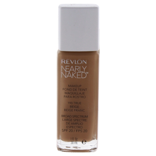 Nearly Naked Makeup SPF 20 - # 190 True Beige by Revlon for Women - 1 oz Foundation