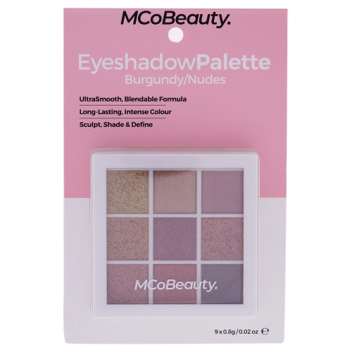 Eyeshadow Palette - Burgundy-Nudes by MCoBeauty for Women - 0.02 oz Eye Shadow