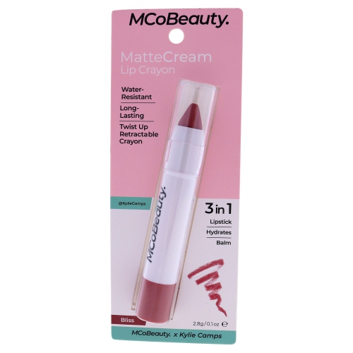 Matte Cream Lip Crayon - Bliss by MCoBeauty for Women - 0.09 oz Lipstick