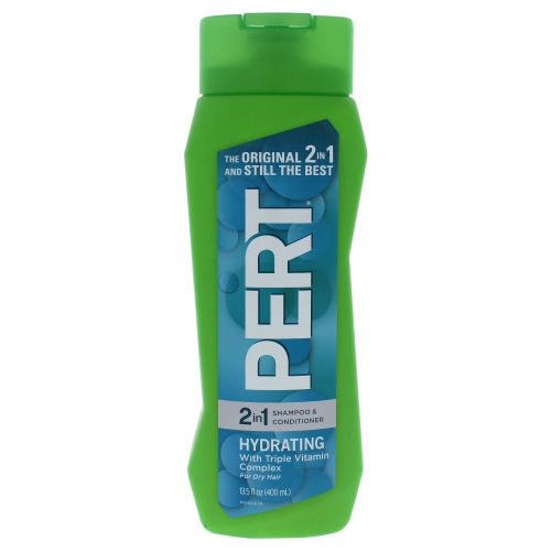 Hydrating 2 in 1 Shampoo and Conditioner by Pert for Unisex - 13.5 oz Shampoo