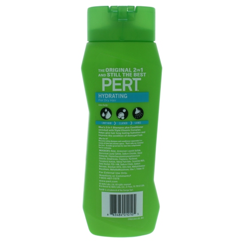 Hydrating 2 in 1 Shampoo and Conditioner by Pert for Unisex - 13.5 oz Shampoo