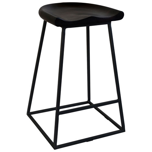 Jackman Traditional Counter Height Barstool - Set of 2 - Brown
