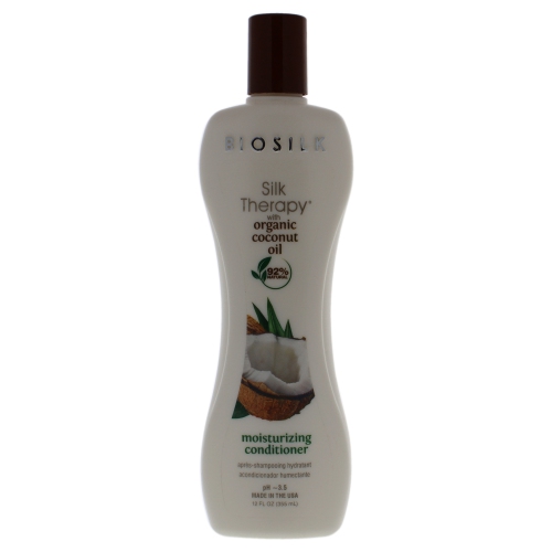 BIOSILK  Silk Therapy With Coconut Oil Moisturizing Conditioner By for Unisex - 12 OZ Conditioner