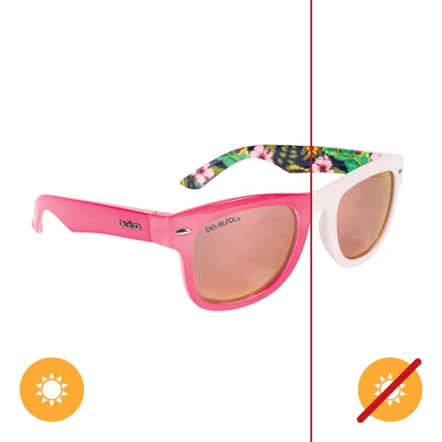 Solize Where I Belong - White-Pink by DelSol for Women - 1 Pc Sunglasses