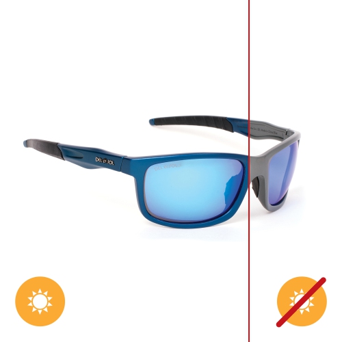 Solize Somewhere in the Sun - Charcol-Blue by DelSol for Unisex - 1 Pc Sunglasses