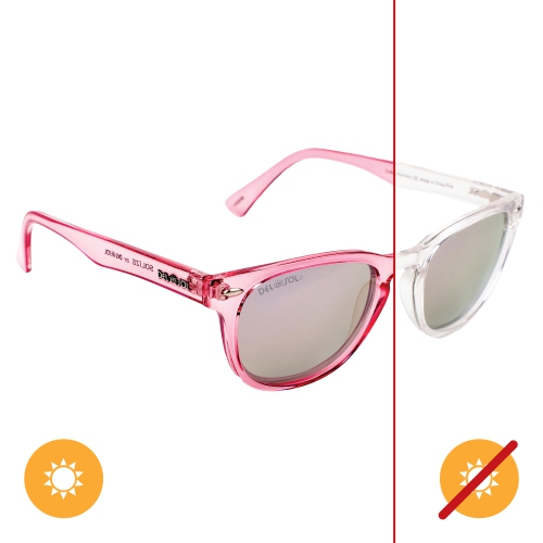 Solize Endless Harmony - Clear-Pink by DelSol for Women - 1 Pc Sunglasses