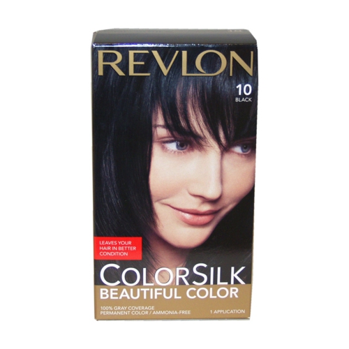 colorsilk Beautiful Color #10 Black by Revlon for Unisex - 1 Application Hair Color