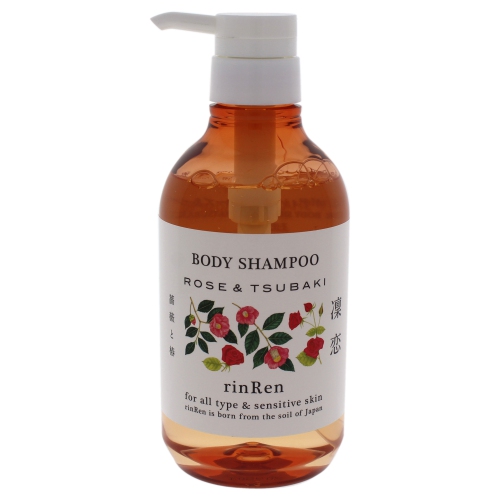 Body Shampoo Rose and Tsubaki by RinRen for Unisex - 16.9 oz Shampoo