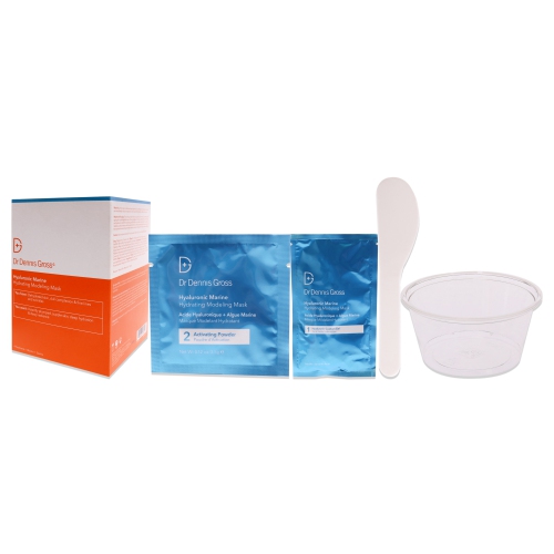 Hyaluronic Marine Hydrating Modeling Mask by Dr. Dennis Gross for Women - 1 Pc Kit 4x1.58oz 1 Hyaloronic Cushion Gel, 4x0.12oz 2 Activating Powder,4