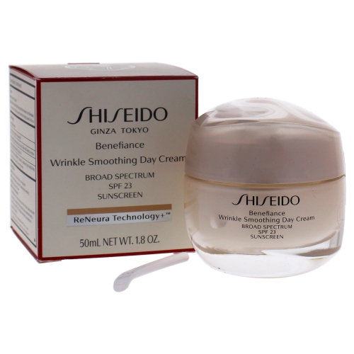 Benefiance Wrinkle Smoothing Day Cream SPF 23 by Shiseido for Unisex - 1.8 oz Cream