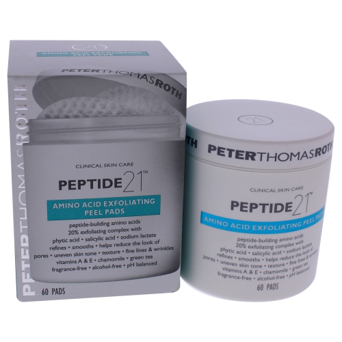 Peptide 21 Amino Acid Exfoliating Peel Pads by Peter Thomas Roth for Unisex - 60 Count Pads