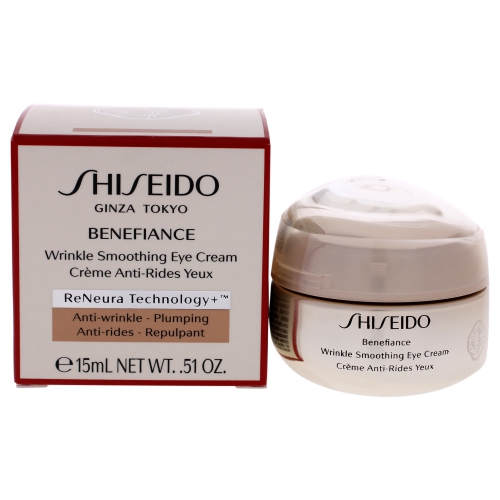 SHISEIDO  Benefiance Wrinkle Smoothing Eye Cream By for Unisex - 0.51 OZ Cream Forever Young Eye Care Product