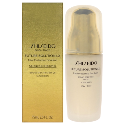 Future Solution LX Total Protective Emulsion SPF 20 by Shiseido for Unisex - 2.5 oz Emulsion