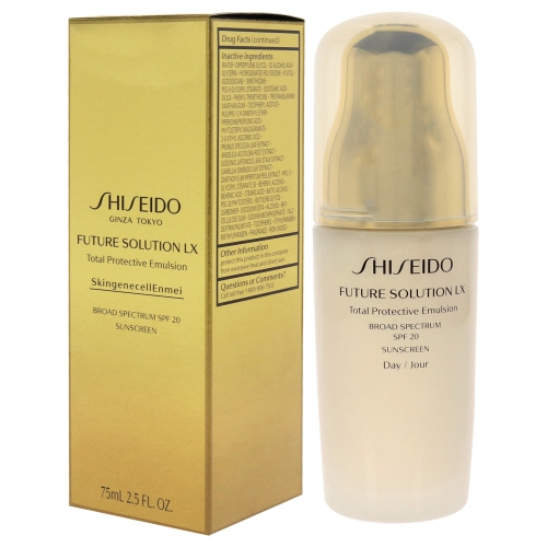 Future Solution LX Total Protective Emulsion SPF 20 by Shiseido for Unisex - 2.5 oz Emulsion