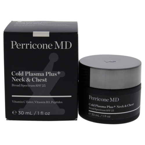 Cold Plasma Plus Neck and Chest Broad Spectrum SPF 25 by Perricone MD for Unisex - 1 oz Moisturizer