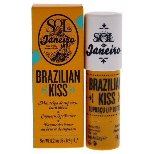 Brazilian Kiss Cupuacu Lip Butter by Sol de Janeiro for Unisex - 0.21 oz Lip Balm