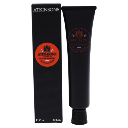 Atkinsons Set by Atkinsons for Unisex - 2 Pc Set 2.5oz Pre and After Shave Balm, 0.33oz Deluxe Shaving Cream Packet
