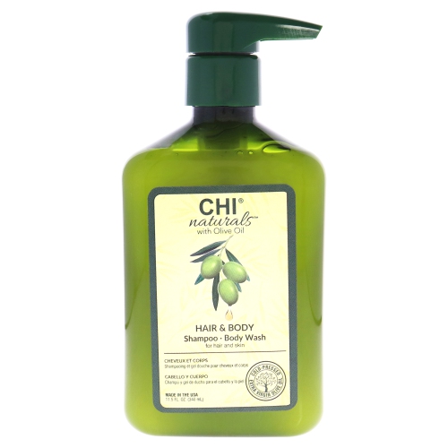 Olive Organics Hair and Body Shampoo Body Wash by CHI for Unisex - 11.5 oz Body Wash