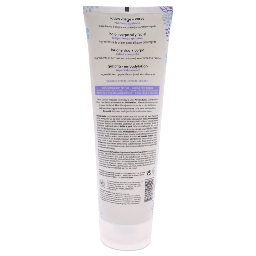 Face Plus Body Lotion Truly Calming - Lavender by Honest for Kids - 8.5 oz Body Lotion