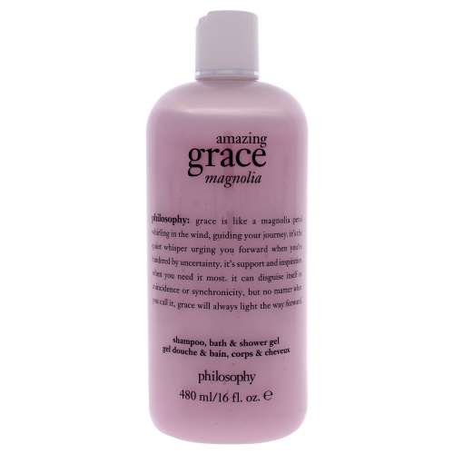 Amazing Grace Magnolia by Philosophy for Women - 16 oz Shampoo, Bath and Shower Gel