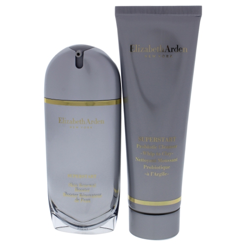 Superstart Set by Elizabeth Arden for Women - 2 Pc 4.2 oz Probiotic Cleanser, 1.7 oz Skin Renewal Booster Lotion