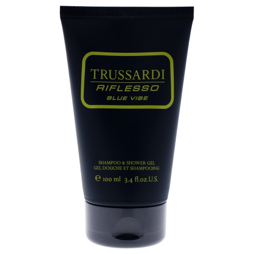 Riflesso Blue Vibe by Trussardi for Men - 3.4 oz Shampoo and Shower Gel