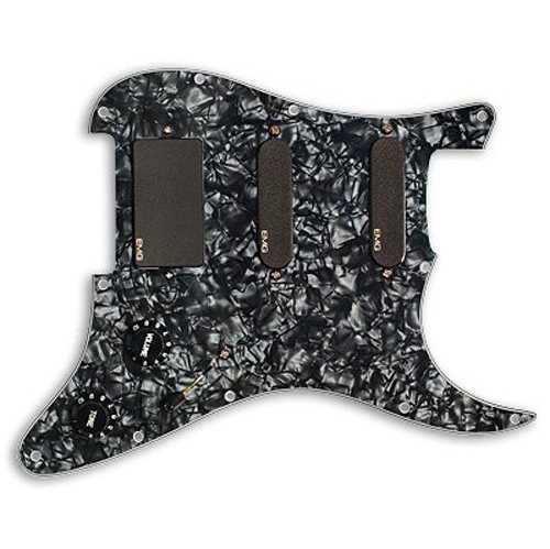 EMG SL20 Steve Lukather Prewired Guitar Pickguard Set, Black