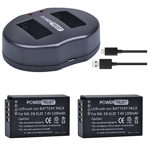 Powertrust 2x 10mah En El En Ela En El Battery Dual Usb Charger For Nikon 1 J1 J2 J3 S1 Camera Best Buy Canada