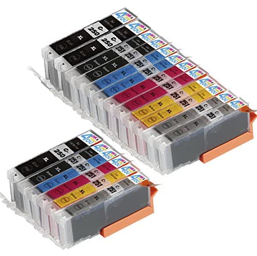 18 Pack - Compatible Ink Cartridges for Canon PGI-250 & CLI-251 XL Inkjet Cartridge Compatible With Canon PIXMA MG-5450