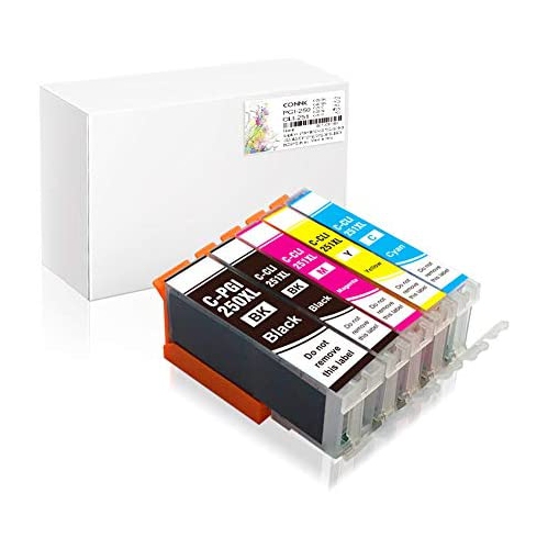 Conink Pgi-250xl Cli-251xl Ink Cartridges Compatible to Pixma Mx922 Mx722 Ip7220 Ip8720 Ix6820 Mg5420 Mg5422 Mg5520