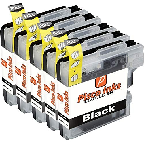 Image 1 of 2.. 5 x XL Pisco Inks Cartridges for Brother LC61 DCP-J140W MFC-250C MFC-290C MFC-295CN MFC-490CW MFC-495CW MFC-5890CN