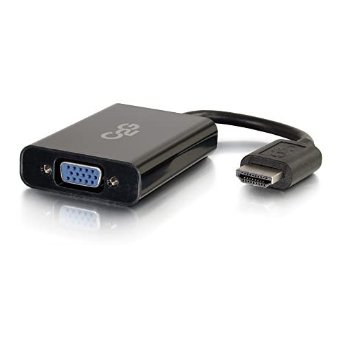 C2G 41351 HDMI Male to VGA and Stereo Audio Female Adapter Converter, Black