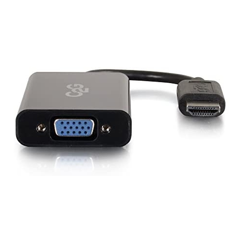 C2G 41351 HDMI Male to VGA and Stereo Audio Female Adapter Converter, Black