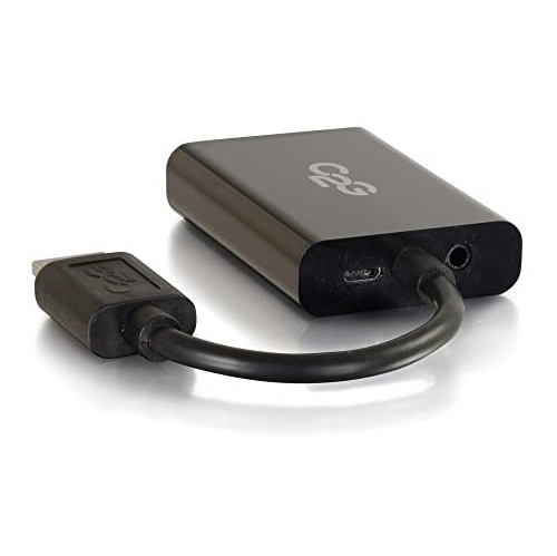 C2G 41351 HDMI Male to VGA and Stereo Audio Female Adapter Converter, Black