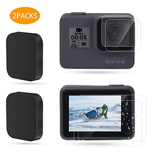 Nechkitter 6pcs Screen Protector Kits For Gopro Hero 7 Black Hero 6 Hero 5 Upgraded Tempered Glass Screen Protector Best Buy Canada