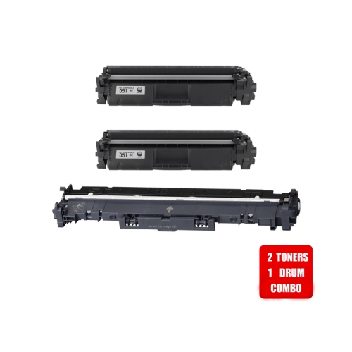 Prime 2TONERS DRUM PACK - Canon 051/Canon-051H Drum Unit Use With Canon 051 Toner #FREE SHIPPING