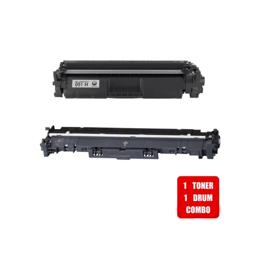 Prime 1TONER DRUM PACK - Canon 051/Canon-051H Drum Unit Use With Canon 051 Toner # FREE SHIPPING